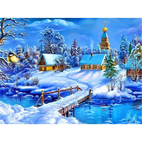 5D Diamond Painting Needlework Landscape Home Decor
