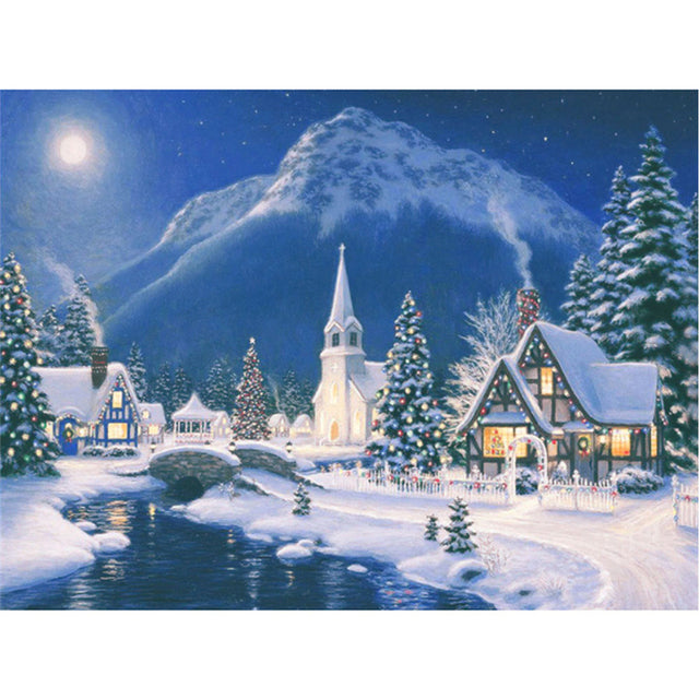 5D Diamond Painting Needlework Landscape Home Decor