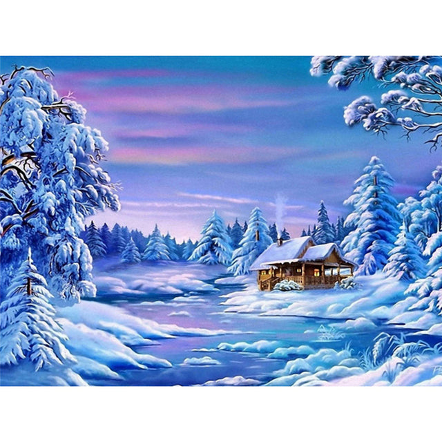 5D Diamond Painting Needlework Landscape Home Decor