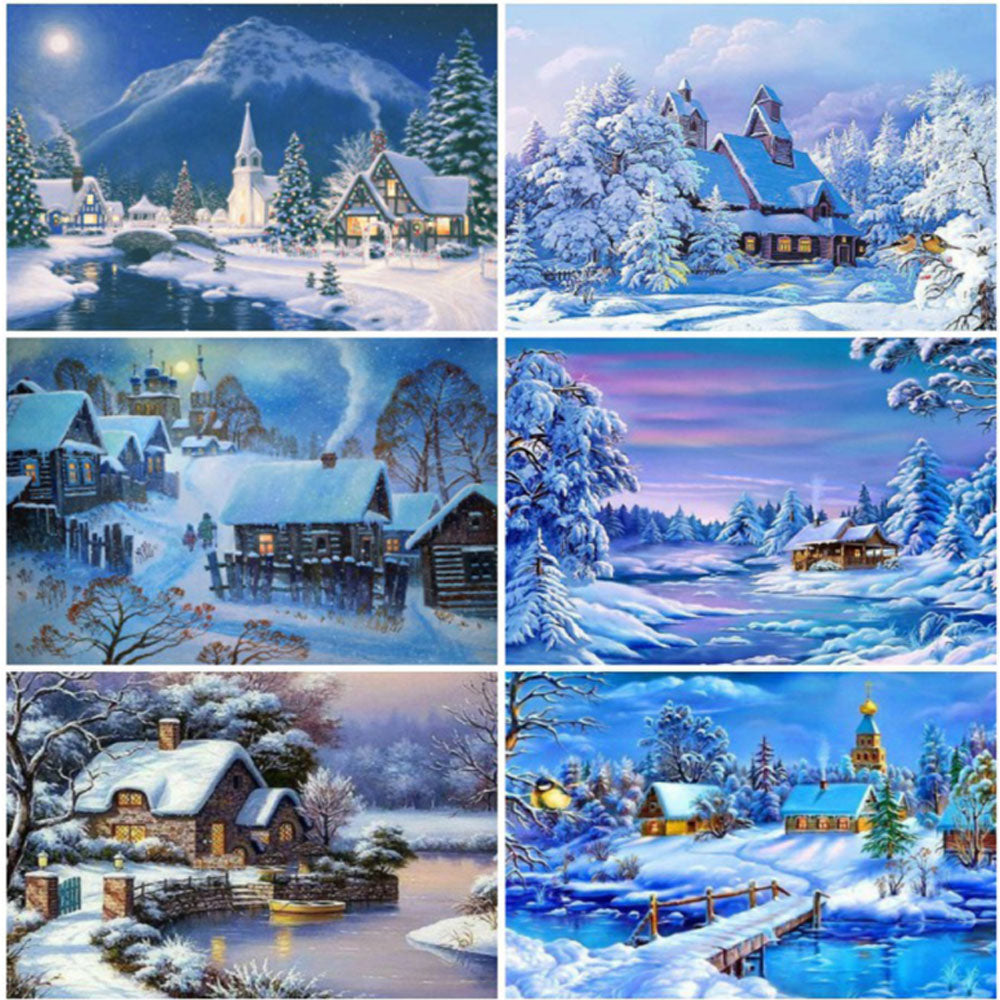 5D Diamond Painting Needlework Landscape Home Decor