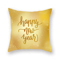 Golden Christmas Pillow Cover for Home Decor