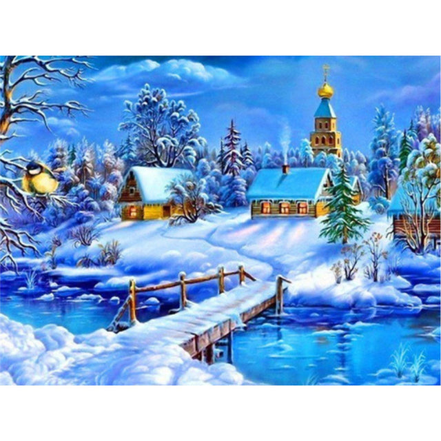 5D Diamond Painting Needlework Landscape Home Decor